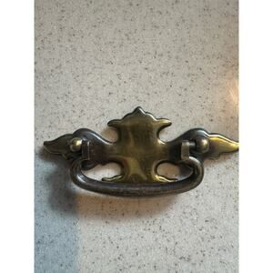 Vintage handle bail pull handle drop A7316DC MCM batwing Chippendale